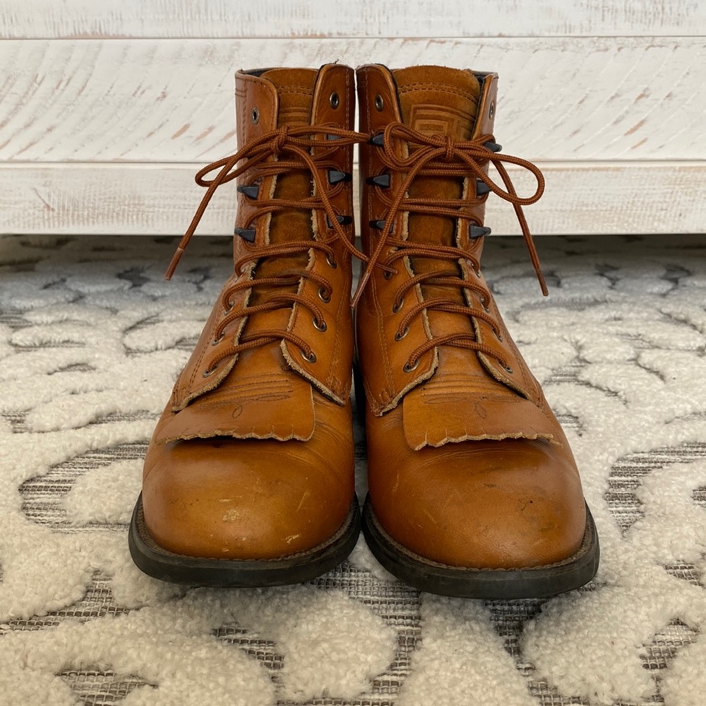 Ariat womens heritage lacer caramel color size 7